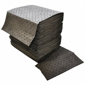 SPILFYTER Absorbent Pad Universal Gray PK100, 3RRA5