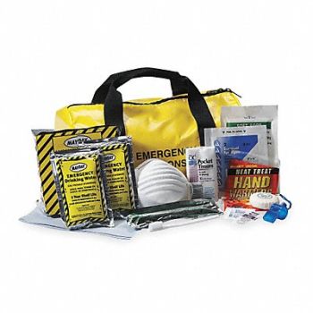 FIELDTEX First Aid Kit Yellow Vinyl, 3RTU7