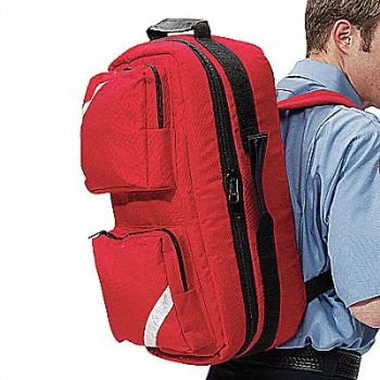 FIELDTEX First Aid Kit Trauma Bag Red, 3RTZ7