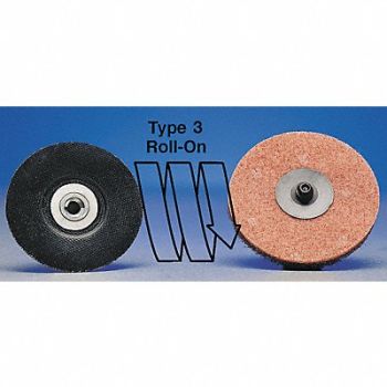 MERIT Quick-Change Sand Disc 3 in Dia TR PK50, 2KNL2