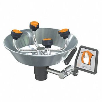 GUARDIAN EQUIPMENT Eyewash Station Wall Mount SS 15-1/2 W, 3RVR4