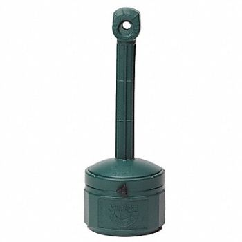 JUSTRITE D0291 Cigarette Receptacle 1 gal Green, 3RYX2