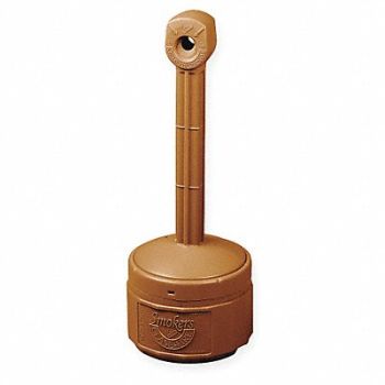 JUSTRITE D0291 Cigarette Receptacle 1 gal Terra Cotta, 3RYX4
