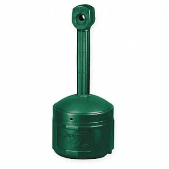 JUSTRITE D0292 Cigarette Receptacle 4 gal Green, 3RYZ7