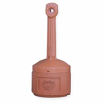 JUSTRITE D0292 Cigarette Receptacle 4 gal Terra Cotta, 3RYZ9