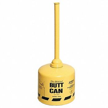 EAGLE Cigarette Receptacle 5 gal Yellow, 3RZC3