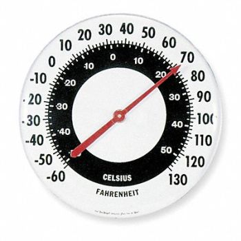 TAYLOR Analog Thermometer -60 to 120 Degree F, 3T195
