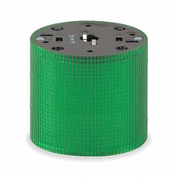 FEDERAL SIGNAL Tower Light Module 120V 100mm Grn, 3T953