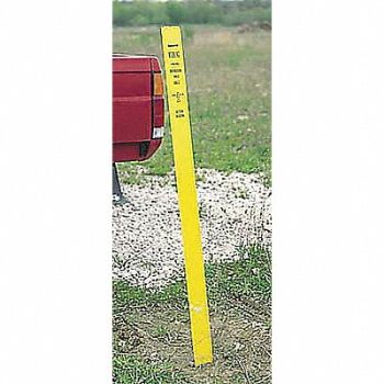 GRAINGER APPROVED Blank Warning Stake Green 66 In H, 3TAK6