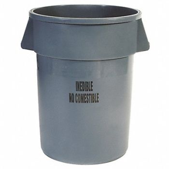 RUBBERMAID COMMERCIAL PRODUCTS Utility Container 44 gal Gray, 3TB48