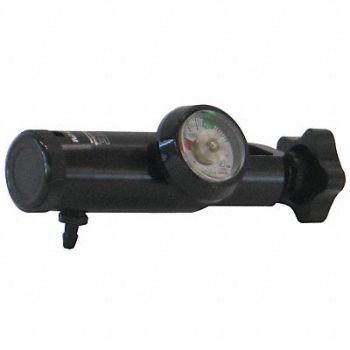 LIFE CORP Aluminum/Brass Oxygen Regulator, 3TCP9