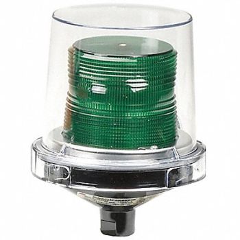 FEDERAL SIGNAL Warning Light Incandescent Green 120VAC, 3TCU9