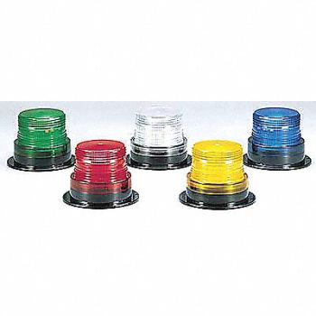FEDERAL SIGNAL Low Profile Warning Light Strobe Amber, 3TCX5