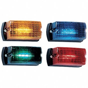 FEDERAL SIGNAL Low Profile Warning Light Strobe Blue, 3TCY5