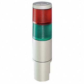 FEDERAL SIGNAL Status Indicator Green/Red 2-1/5 Dia, 3TCY8