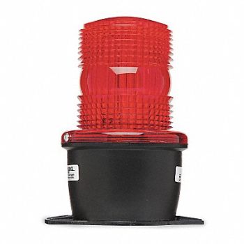 FEDERAL SIGNAL Low Profile Warning Light Strobe Red, 3TDE8