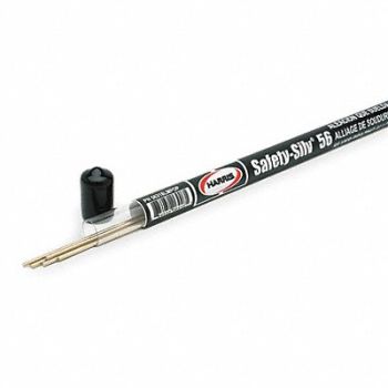 HARRIS Brazing Rod 1/16x18 1145-1205 F PK5, 3THF1