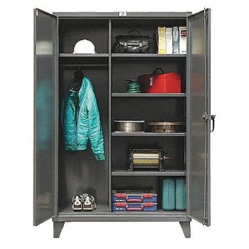 STRONG HOLD Strg Cab 78 x60 x24 DrkGry 5Shlv, 3THP9
