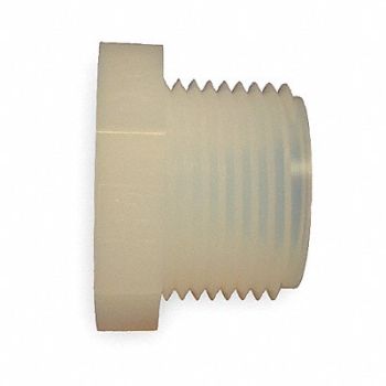 PARKER Plug 1/2 In NPT PFA, 3TJP8