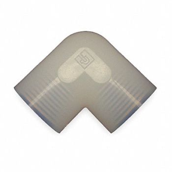 PARKER Female Elbow 1/2 In NPT PFA, 3TJU7