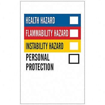 BRADY NFPA Label Vinyl 1-1/4 In.W PK500, 3TL76