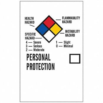 BRADY NFPA Label 2 In.H 1-1/4 In.W Paper PK500, 3TL77