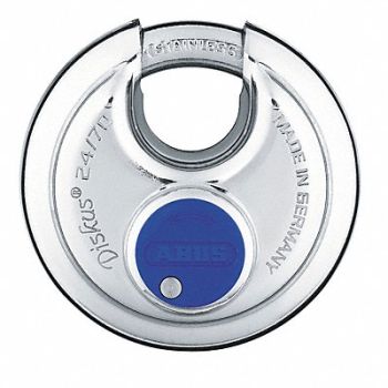 ABUS Keyed Padlock 25/32 in Round Silver, 3TMP1