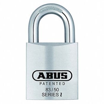 ABUS Keyed Padlock 59/64 in Rectangle Silver, 3TMX9