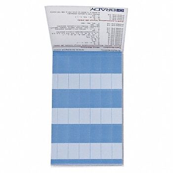 BRADY Wire Marker Book Write-On Self-Adhesive, 3TP22
