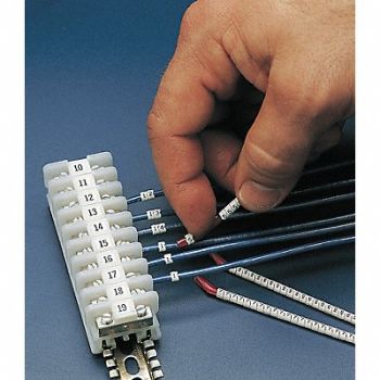 BRADY Wire Marker Wand Preprinted Sleeve PK13, 3TP27