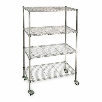 GRAINGER APPROVED Wire Shlvng 18x68x60in Shlf Cap 150lb, 3TPV5