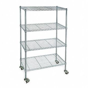 GRAINGER APPROVED Wire Shlvng 24x68x60in Shlf Cap 150lb, 3TPC7