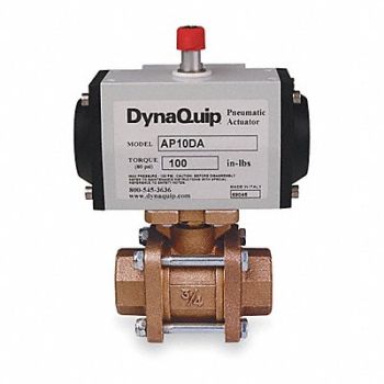 DYNAQUIP CONTROLS Ball Valve Spring Return 1 1/2 In, 3TPJ6