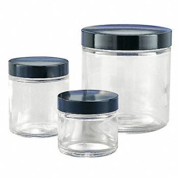 KIMBLE Straight Sided Jar 2 oz PK24, 3TRD4