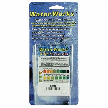 INDUSTRIAL TEST SYSTEMS Test Strips 4 -In-1 City Water Check, 3TRL3