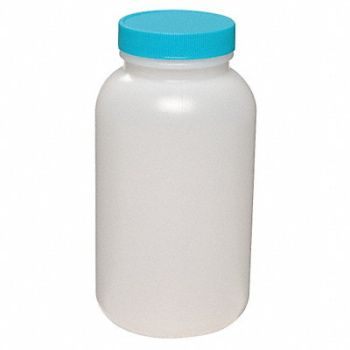 GRAINGER APPROVED Precleaned/QC Bottle 500mL Wide PK12, 3TRP5