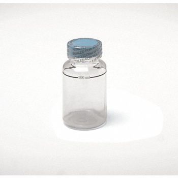 GRAINGER APPROVED Coliform Bottle 120mL Plastic Wide PK100, 3TRV7