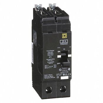 SQUARE D Circuit Breaker 20A Bolt On 277/480V 2P, 3TW23
