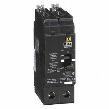 SQUARE D Circuit Breaker 40A Bolt On 277/480V 2P, 3TW27