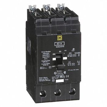 SQUARE D Circuit Breaker 40A Bolt On 277/480V 3P, 3TW42
