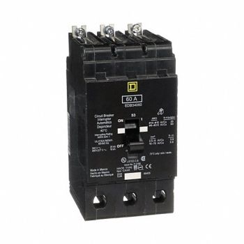 SQUARE D Circuit Breaker 60A Bolt On 277/480V 3P, 3TW45