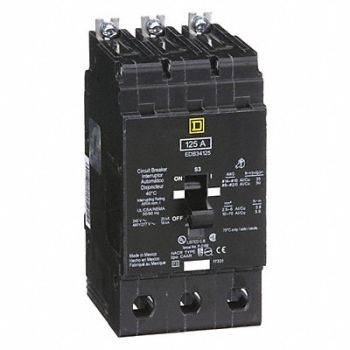 SQUARE D Circuit Breaker 125A Bolt On 277/480V 3P, 3TW51