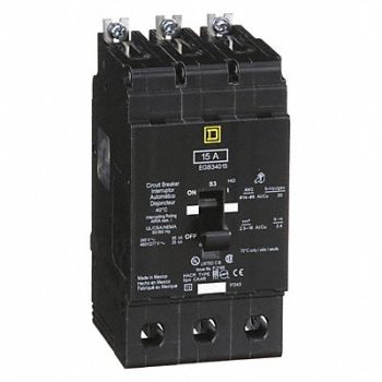 SQUARE D Circuit Breaker 15A Bolt On 277/480V 3P, 3TW78