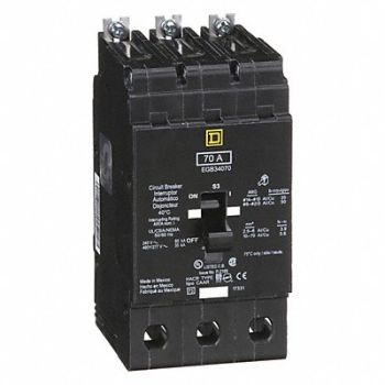 SQUARE D Circuit Breaker 70A Bolt On 277/480V 3P, 3TW87