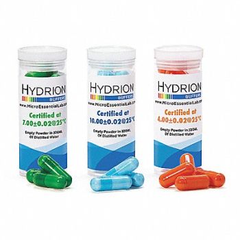 MICRO ESSENTIAL Buffer Capsule Set pH 4.0 7.0 10.0, 3TXE7