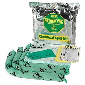 BRADY SPC ABSORBENTS Spill Kit Chem/Hazmat, 3TYH9