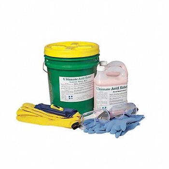 ULTIMATE ACID EATER Acid Spill Kit, 3TYN5