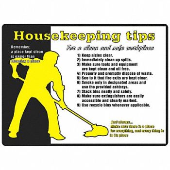 ACCUFORM Safety Poster 17 in x 22 in Plastic, 3TZE6