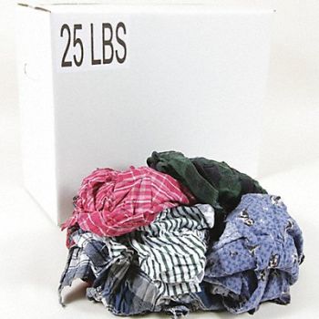 GRAINGER APPROVED Cloth Rag Reclaimed Size Varies, 3U590