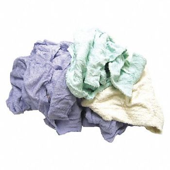 GRAINGER APPROVED Cloth Rag Reclaimed Size Varies, 3U591